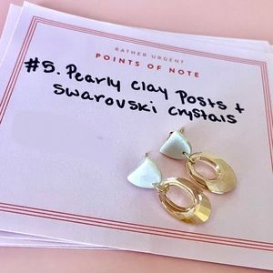 Handmade Swarovski crystal earrings